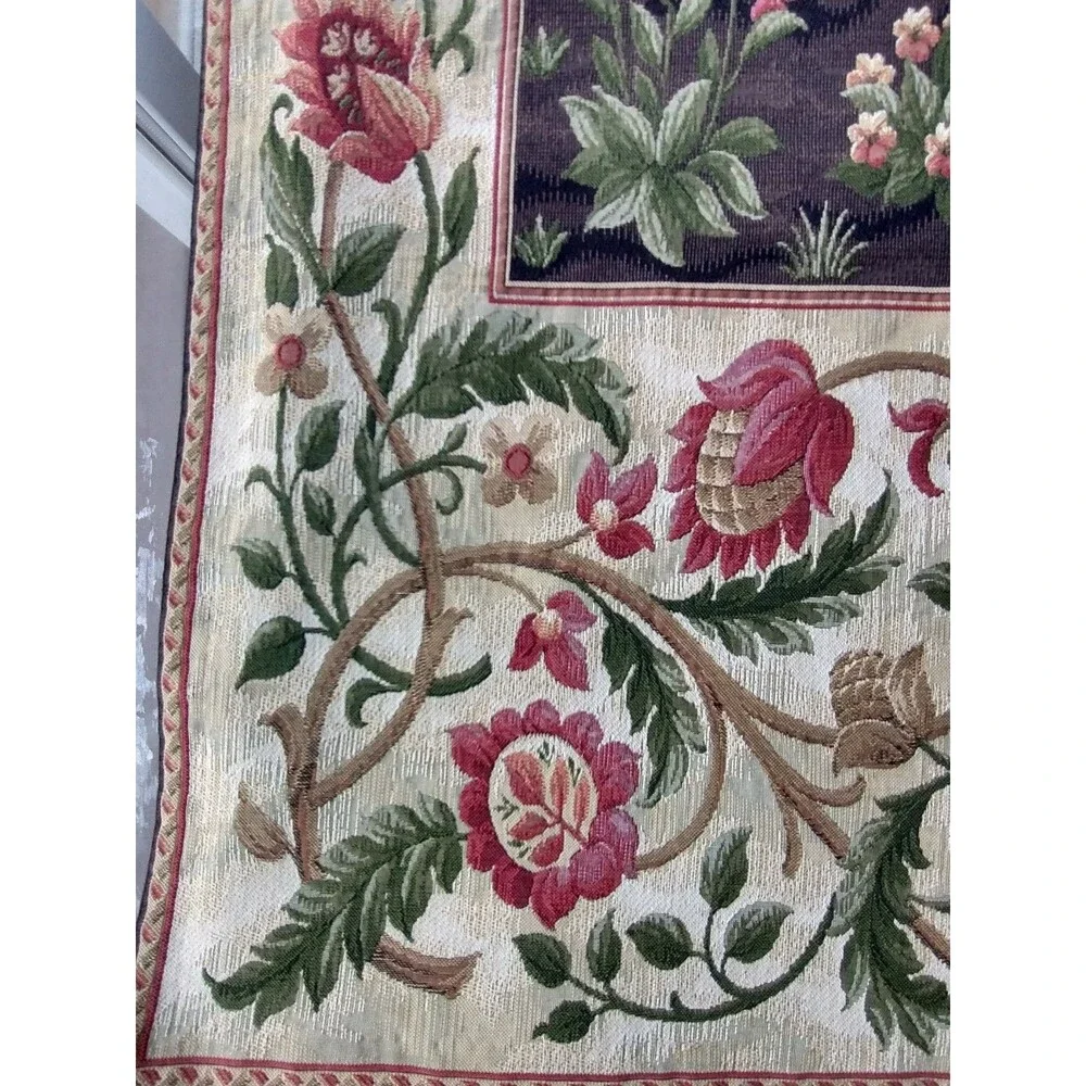 Mille Fleurs Belgium Jacquard Tapestry Tree of Life William Morris 56x35 Cotton